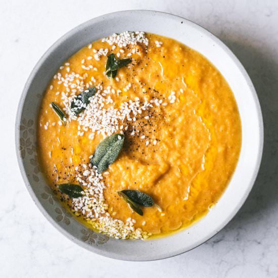 Butternut Squash Soup with Sage