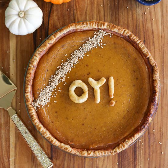 Tahini Hawaij Pumpkin Pie