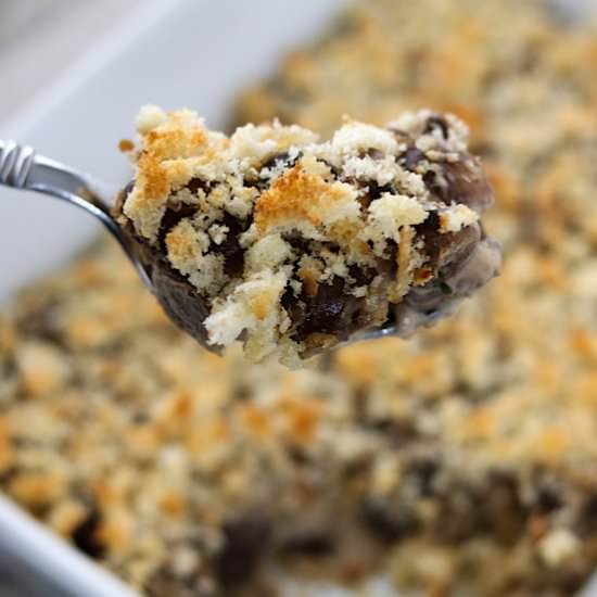 Mushroom Gratin