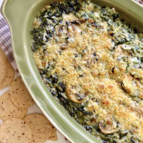 Creamed Spinach With Mushrooms