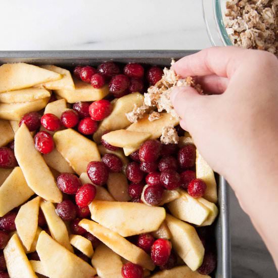 Cranberry Apple Crumble
