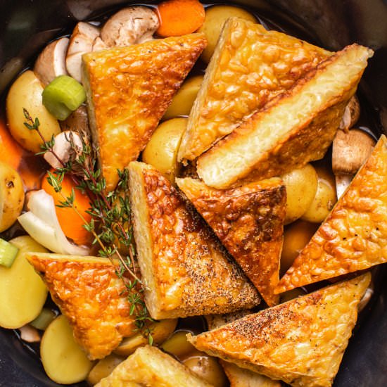 Slow Cooker Tempeh Pot Roast