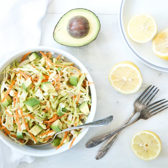 6-ingredient Avocado Cabbage Slaw
