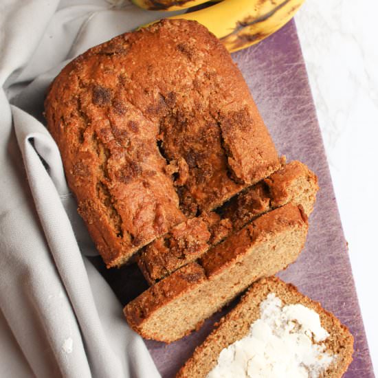 Easy vegan banana bread