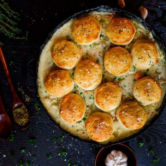 Cast Iron Skillet Chicken Pot Pie