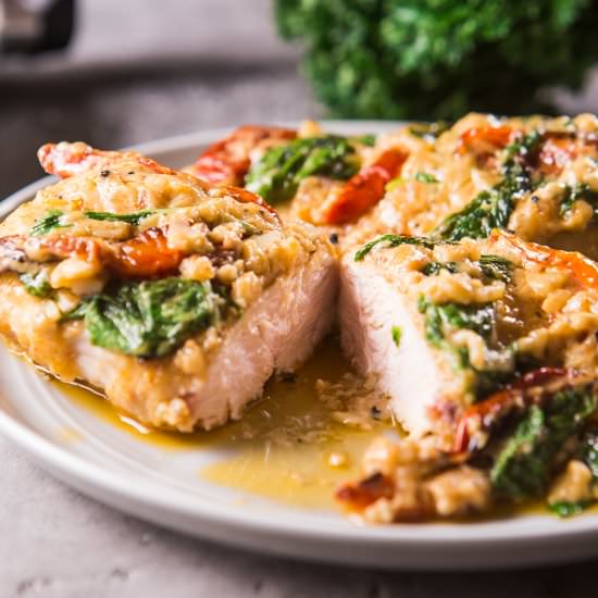 Chicken Spinach Sun Dried Tomatoes