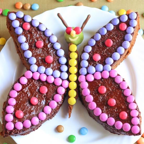 Butterfly birthday cake