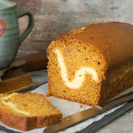 Cream Cheese Filled Pumpkin Bread