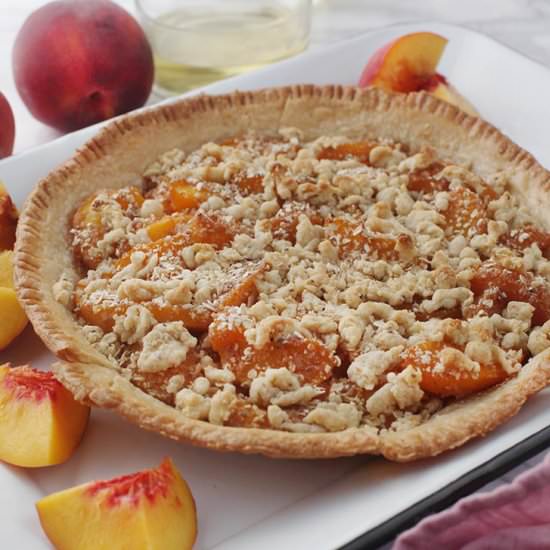 Peach Crumble Pie
