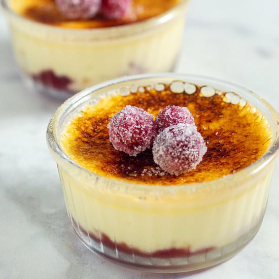 Cranberry Creme Brulee