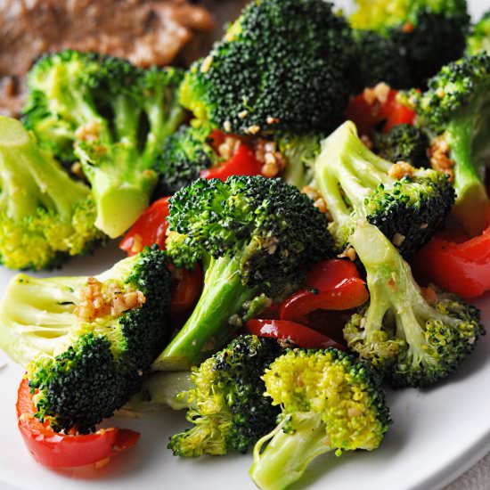Sauteed Broccoli with Red Pepper