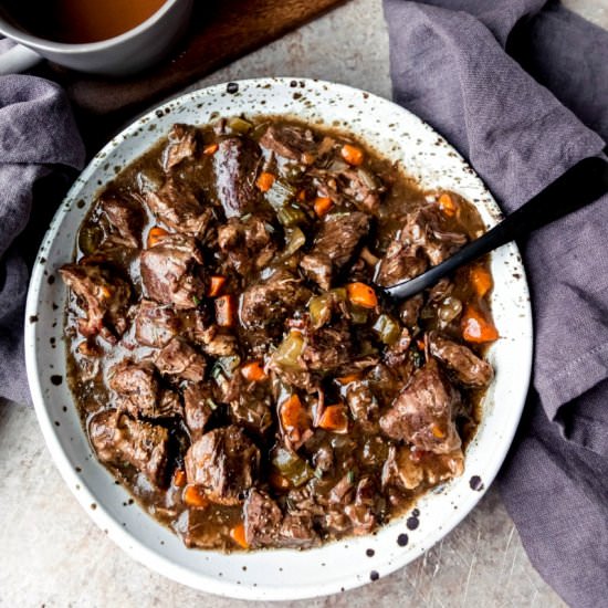 Slow Cooker Beef Bourguignon