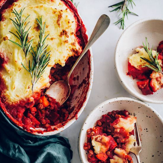 vegan shephard’s pie