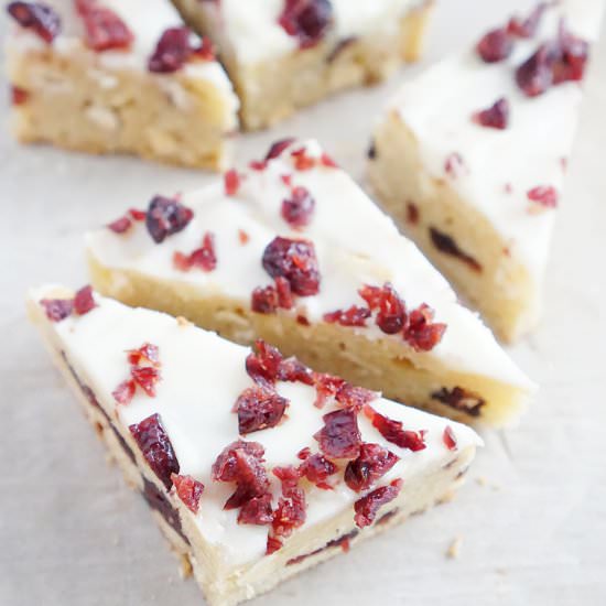 Cranberry Bliss Bars recipe