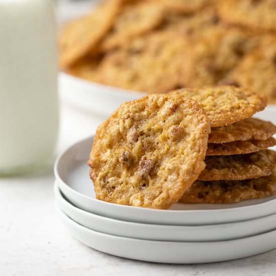 oatmeal lace cookies