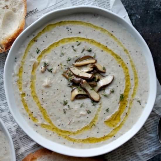 Vegan Cream of Mushroom Soup