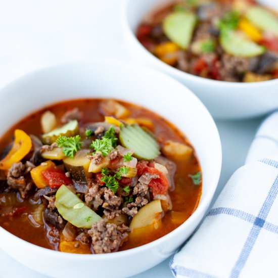 Keto Hamburger Soup