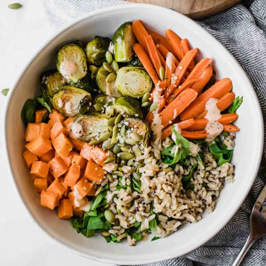 Fall Veggies Harvest Bowls