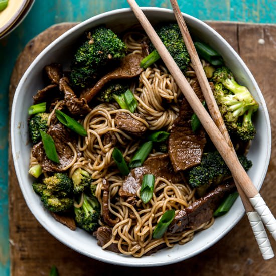 Teriyaki Beef & Broccoli Noodles