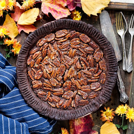 Chocolate Lovers Pecan Pie