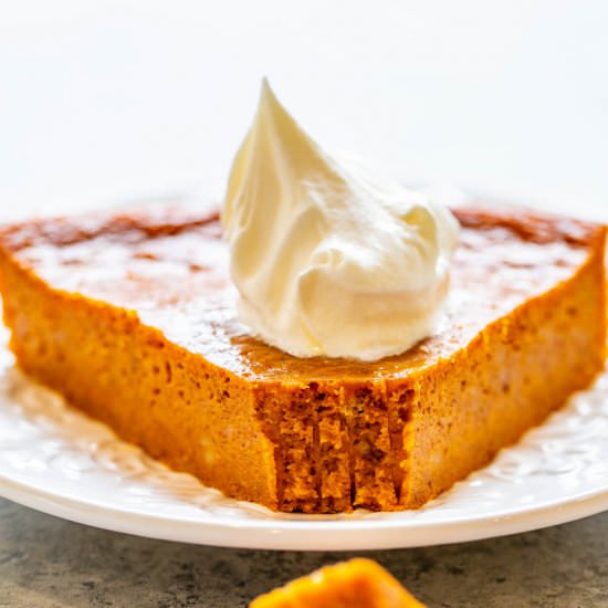 Crustless Pumpkin Pie