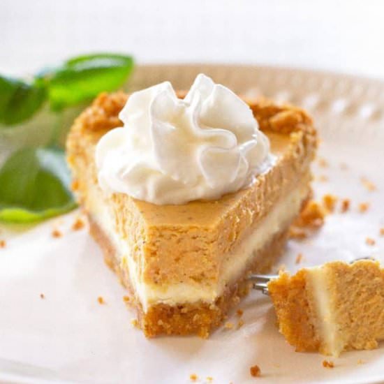 Double Layer Pumpkin Cheesecake