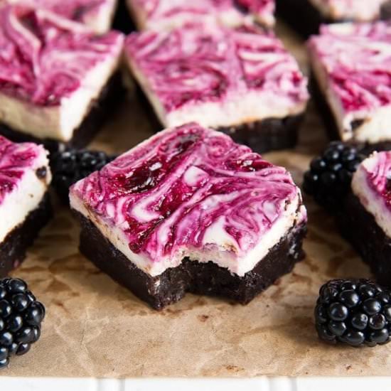 Blackberry Cheesecake Brownies