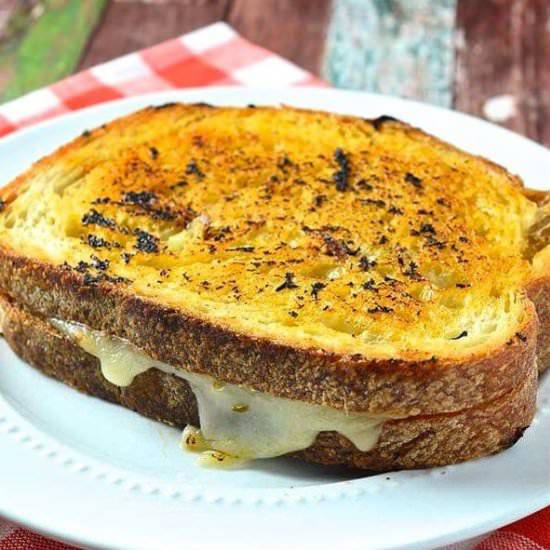 BBQ Chicken Grilled Cheese Sandwich