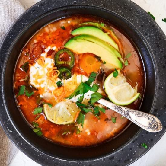 Spicy Mexican Chicken Soup