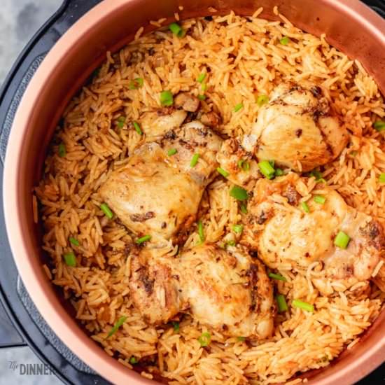 Pressure Cooker Rice and Chicken