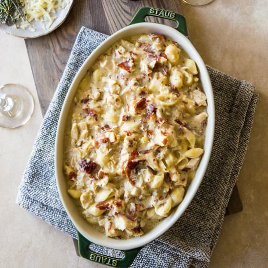 Chicken Cordon Bleu Pasta Bakes