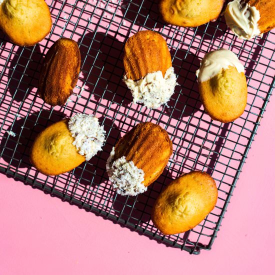 Olive Oil and Lime Madeleines