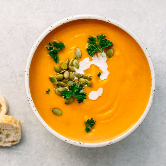Pressure Cooker Pumpkin Soup