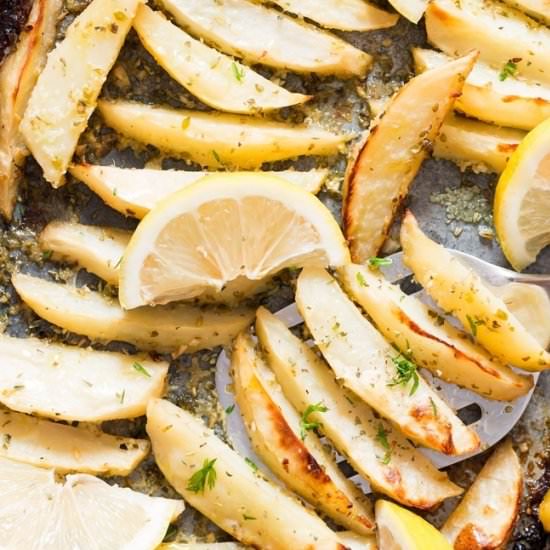 Greek Lemon Potatoes