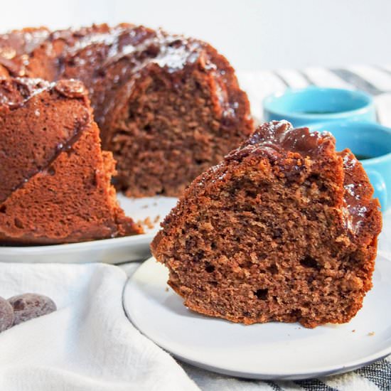 Sour cream mocha cake