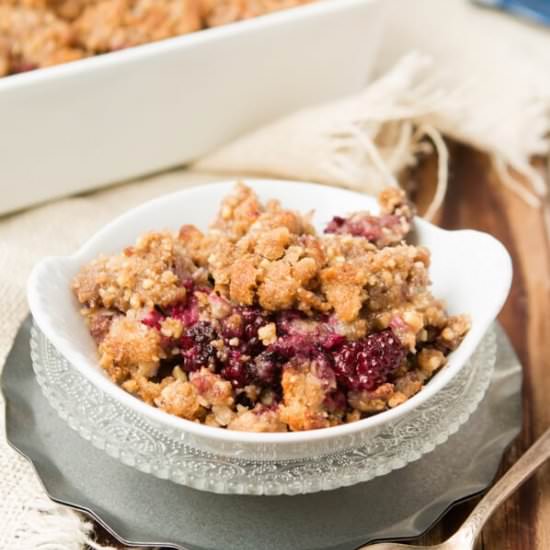 Blackberry Cobbler Baked Oatmeal