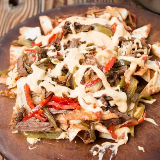 Philly Cheese Steak Nachos
