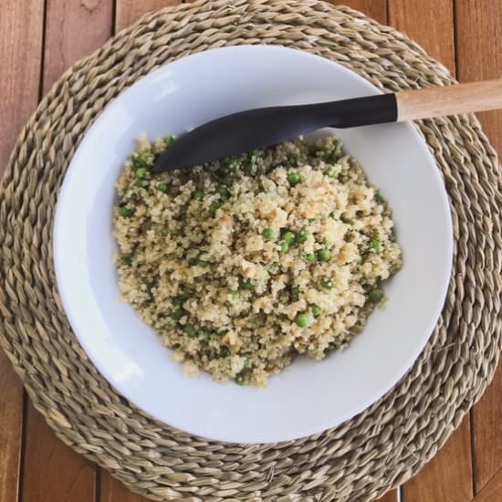 Quinoa with peas