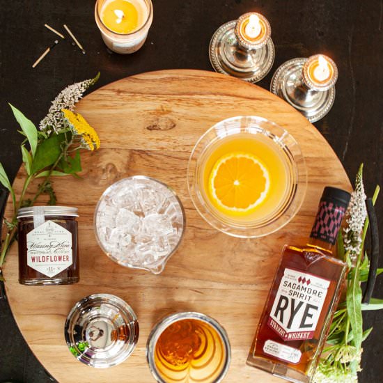Skinny Rye Crush Made with Honey