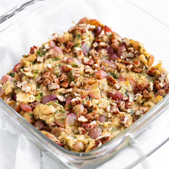 Low FODMAP Stuffing with Grapes