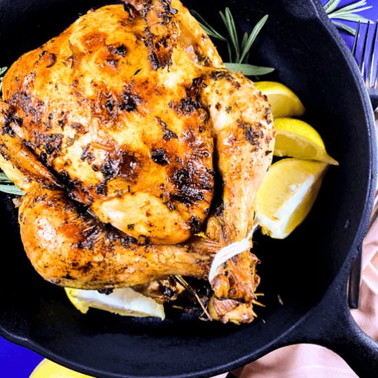 Easy Zesty Lemon Roasted Chicken