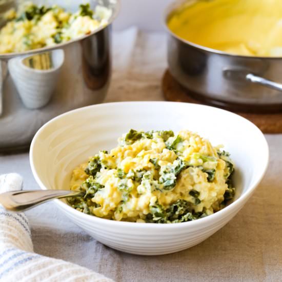 Vegan Pumpkin Alfredo Rice