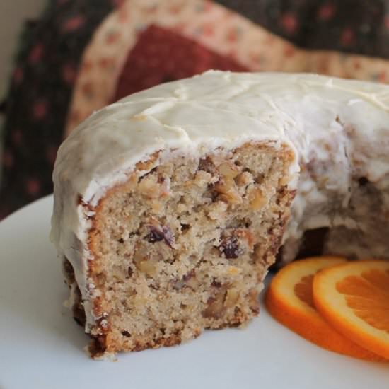 One-Bowl Cranberry Sauce Cake