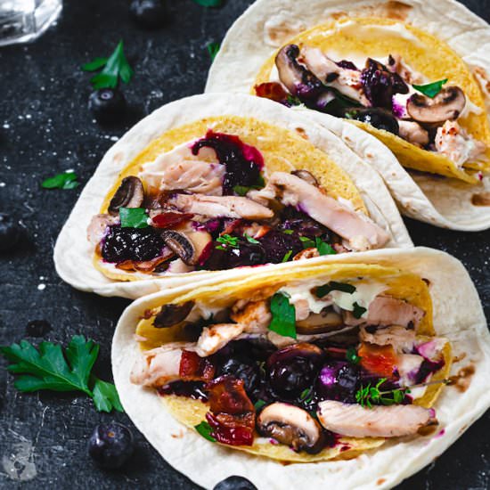 Two-Layer Leftover Turkey Tacos