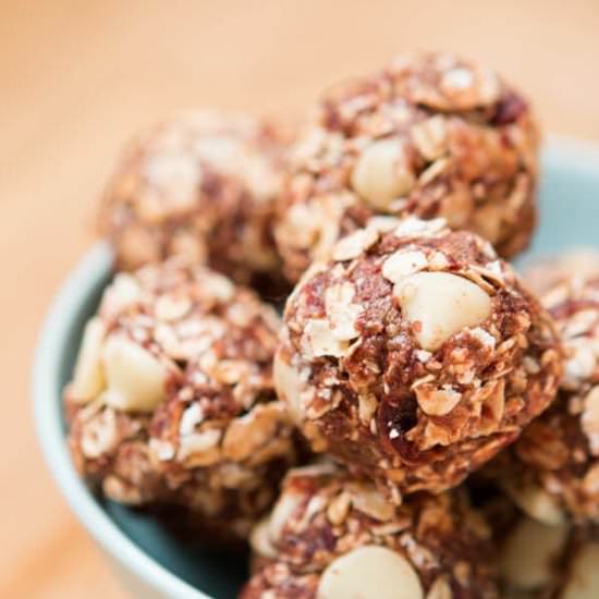 No Bake White Chocolate Energy Bit