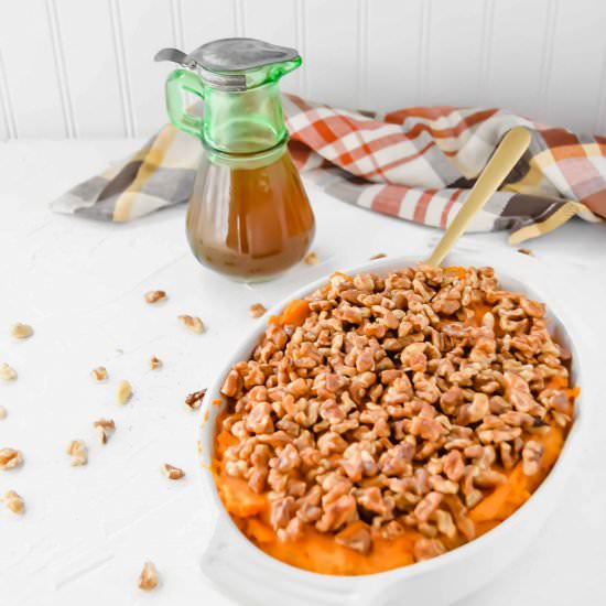 Maple & Walnut Sweet Potato Bake