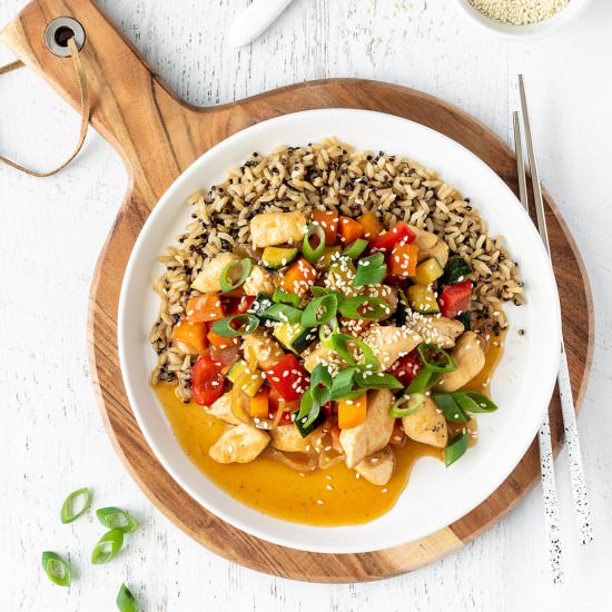 Honey Soy Chicken Stir Fry
