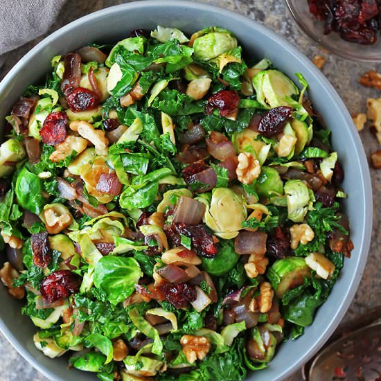 Brussels Sprouts Kale Sauté