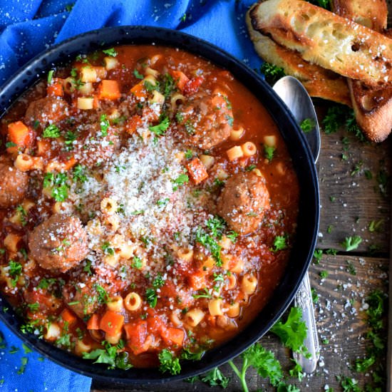 Hearty Meatball Soup