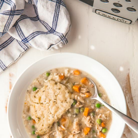 Slow Cooker Chicken and Biscuits